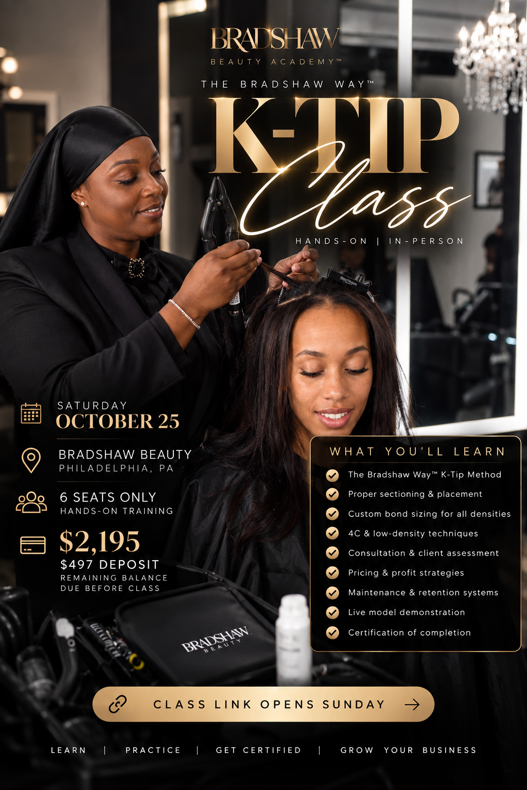 10/25 K-TIP GROUP TRAINING SEAT